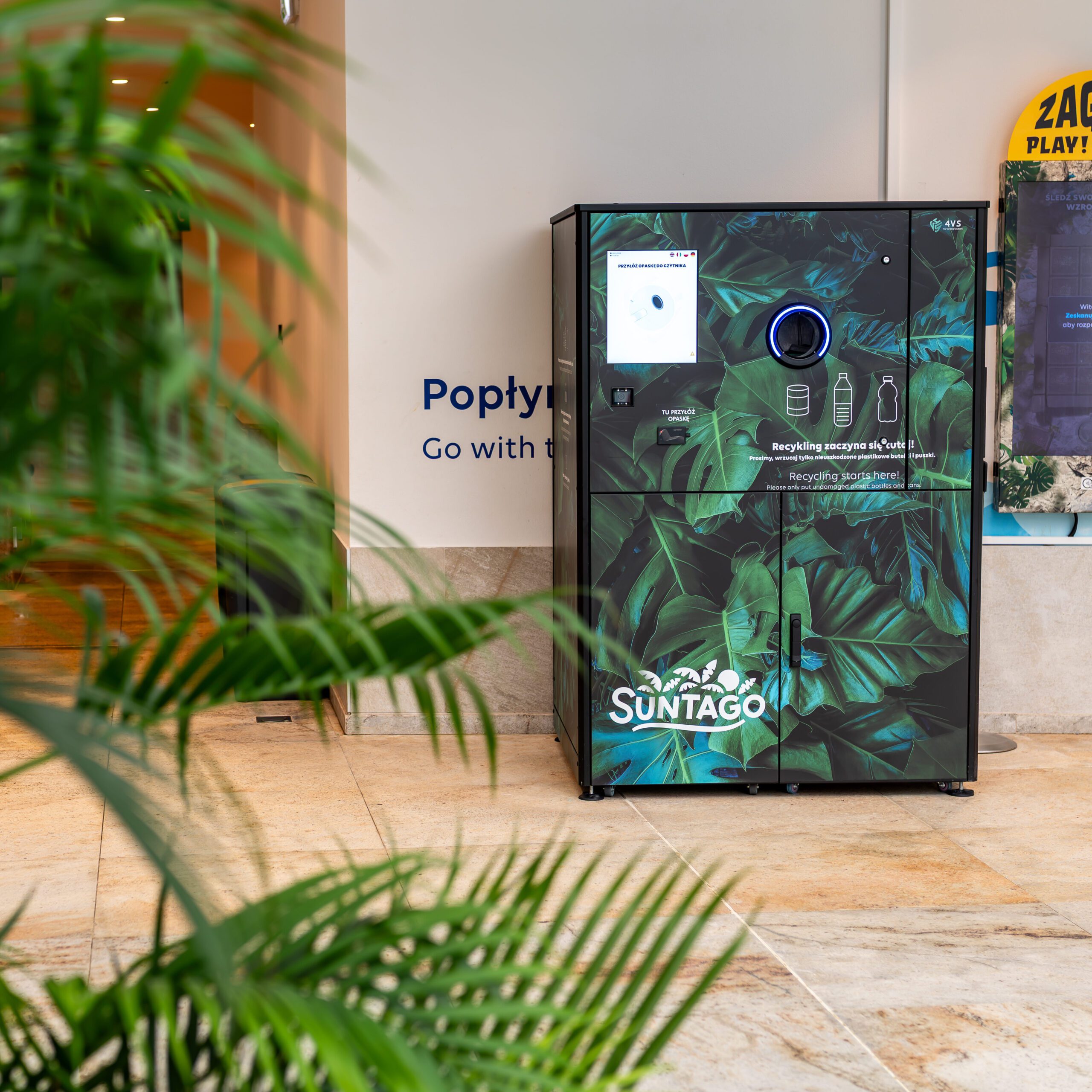Automat kaucyjny 4VS pracujący w obiekcie o dużym natężeniu ruchu